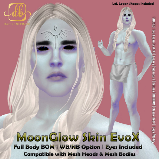 MOONGLOW SKIN EvoX Male Full Body BOM & Shape