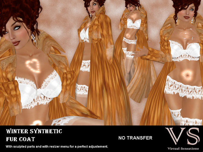 (VS) WINTER SYNTHETIC FUR COAT