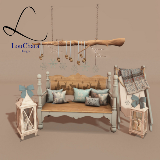 LouChara Hello Winter Porch Set 