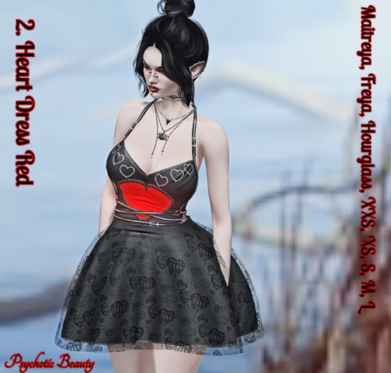 2. Heart Dress  Red~Add
