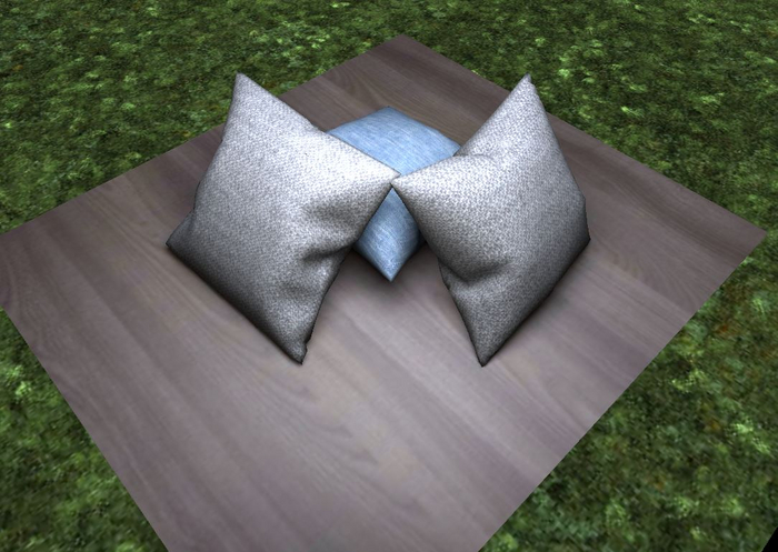 Full Perm Mesh Pillow 3 pcs   