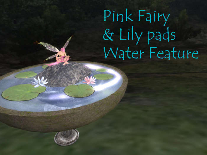 MBC-Pink Fairy & Lily Pads Water feature