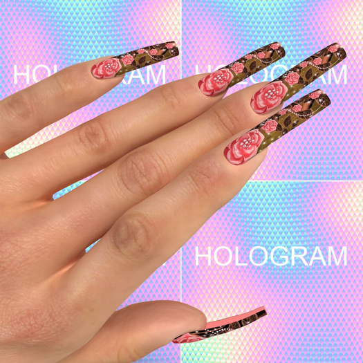 Rose Pearl Nails