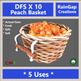 DFS PEACH BASKET X 10 ACTUAL ITEM