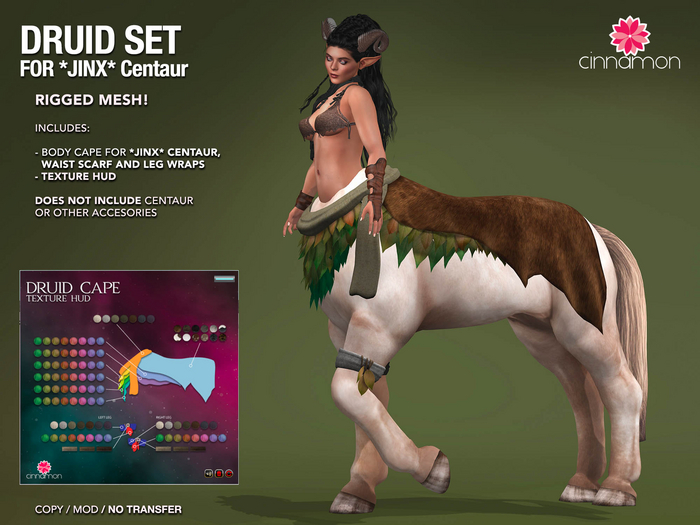 *CINNAMON* Jinx Centaur - Druid set