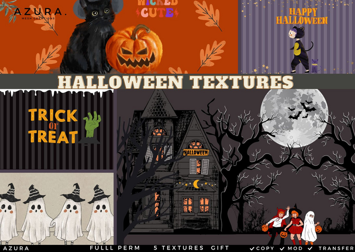 AZURA ::: HALLOWEEN GIFT TEXTURES - FULL PERM