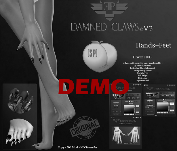 D*E*M*O L'Emporio&PL::*Damned Claws*::-Set-[SP] PEACH BODY-REZ