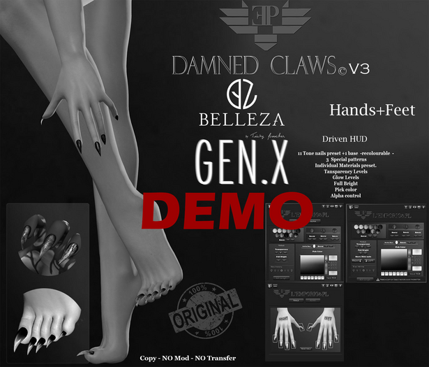 D*E*M*O L'Emporio&PL::*Damned Claws*:-Set -Belleza-Gen X- REZ