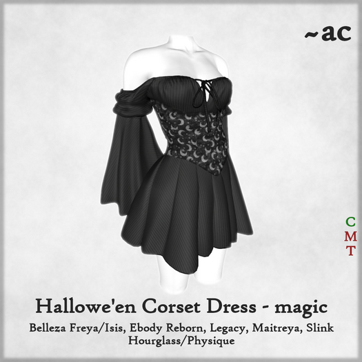 ~AC Hallowe'en Corset Dress - Magic