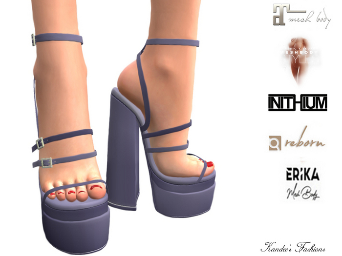Purple Platform Sandals