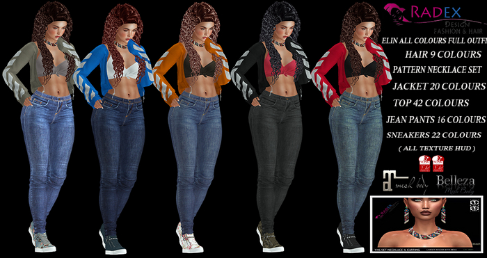 RADEX Mesh Elin All Colours Full Outfit