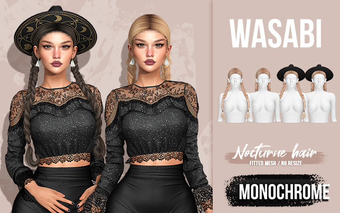 Wasabi // Nocturne Hair - Monochrome