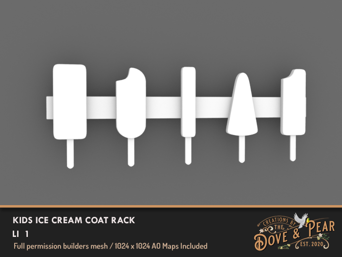 Dove & Pear for Builders - Ice Cream Coat Rack