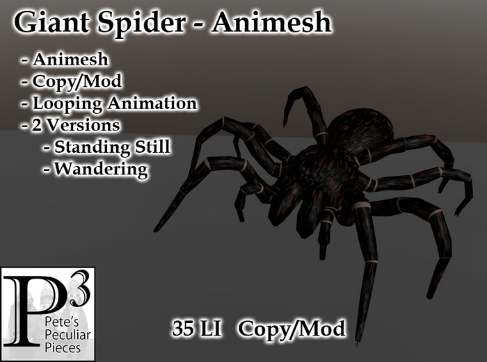 [P3] - Giant Spider - Animesh
