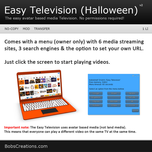 Easy Television V2 (Halloween)