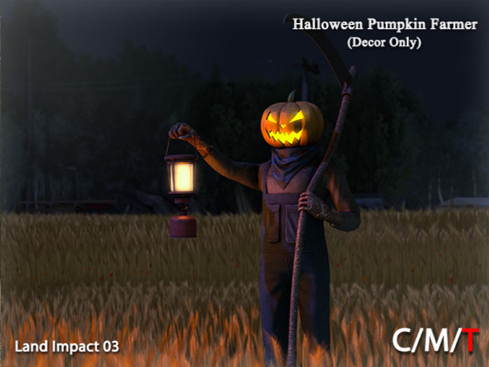 "Killer's" Halloween Pumpkin Farmer (Decor Only)