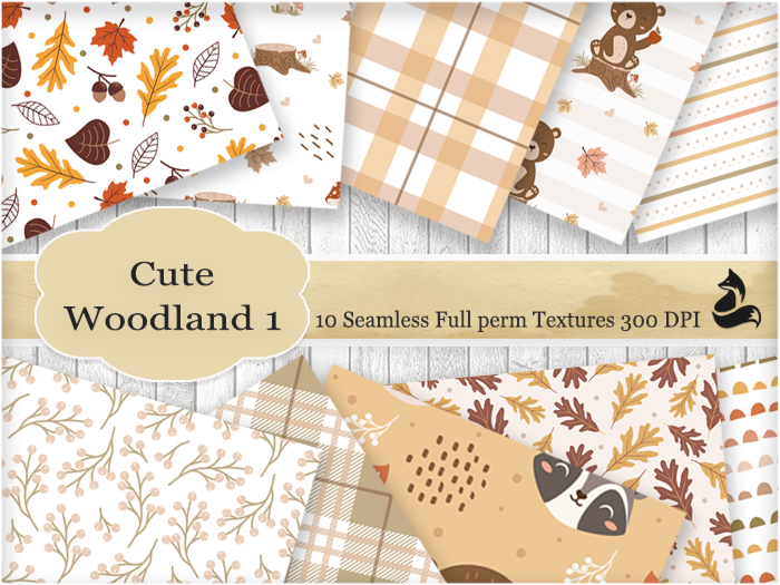 FF Cute Woodland Seamless Textures 1