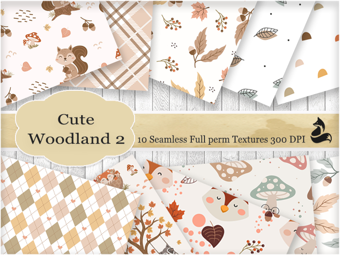 FF Cute Woodland Seamless Textures 2