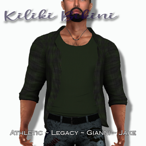 [kb] Mens Grunge Shirt & Tank - Green