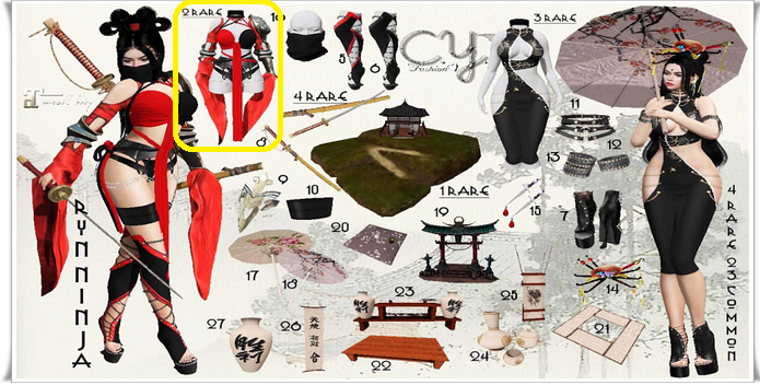 02-[C.Y<3Fashion]*RYN* OUTFIT NINJA - RARE