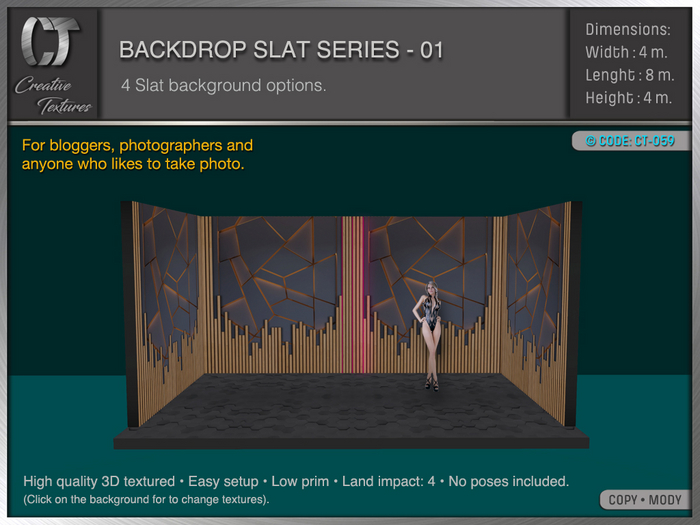 BACKDROP SLAT SERIES - 01