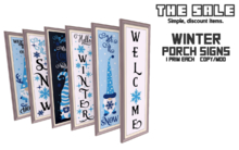 The Sale - Winter Porch Signs (Mod&Copy)