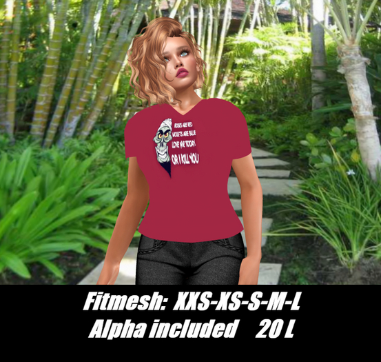 Roses Are Red-Ladies V-neck T-shirt