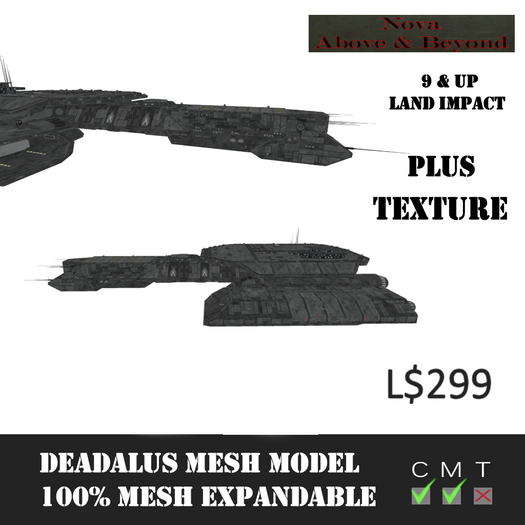 Deadalus Model War Ship