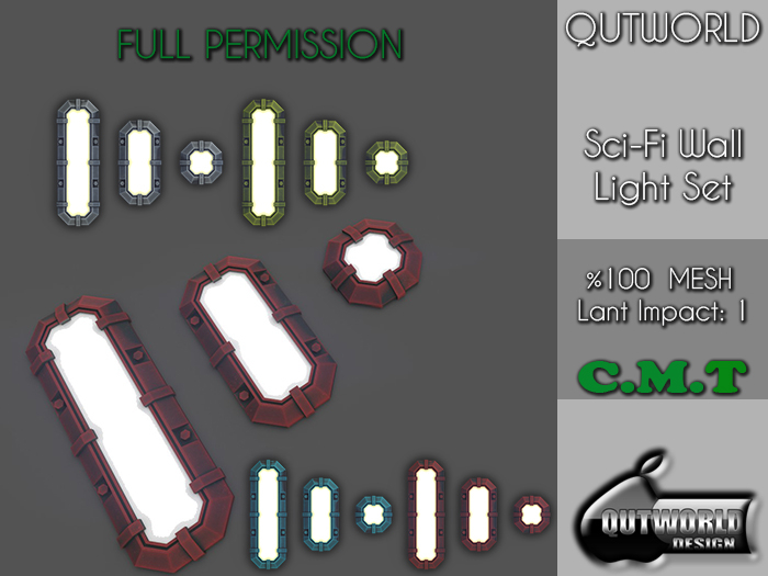 .::QUTWORLD Sci-Fi Wall Light Set::.FP 