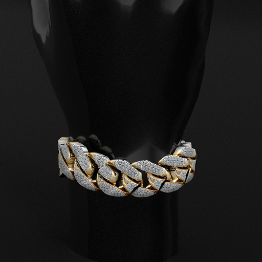 EC' WOO CUBAN 24K BRACELET V2