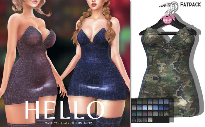 :::FATPACK:::HELLO:::Consuelo Dress:::