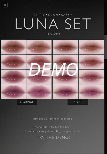 [BOOPY] Luna Lipstick (DEMO)