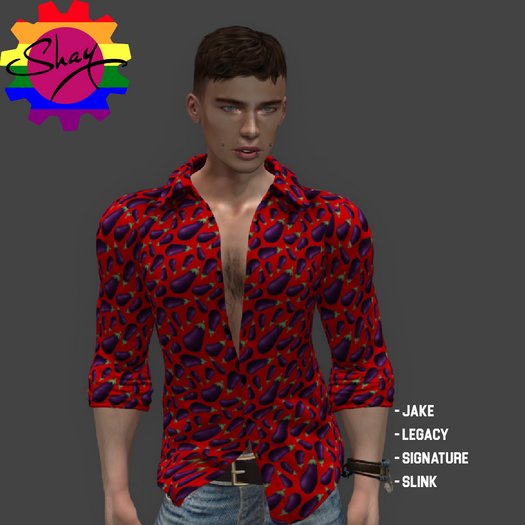 Eggplant Button Down