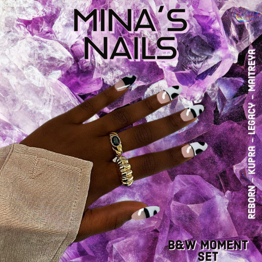Mina's Nails B&W Moment Set