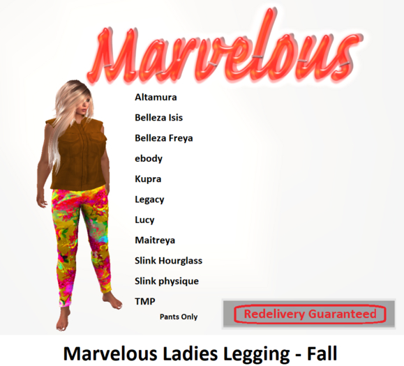 Marvelous Ladies Leggings - Fall