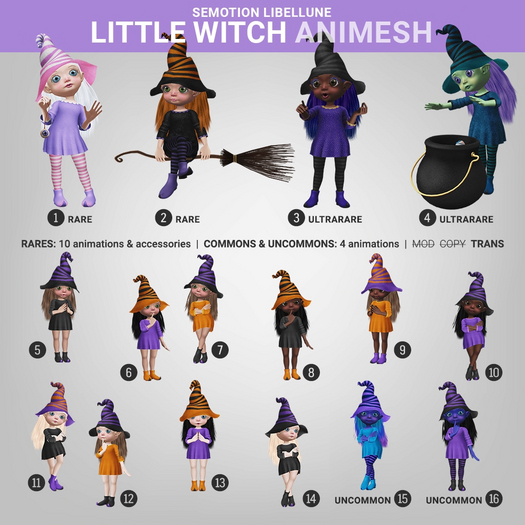 SEmotion Libellune Little Witch Animesh RARE 01