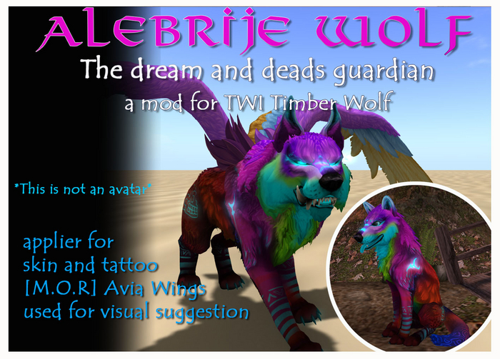 Alebrije mod  for TWI wolf - CC