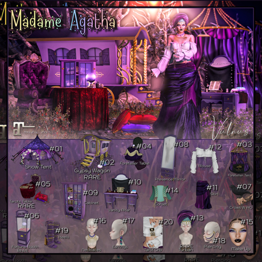 06 Agatha Fortune Teller Booth RARE