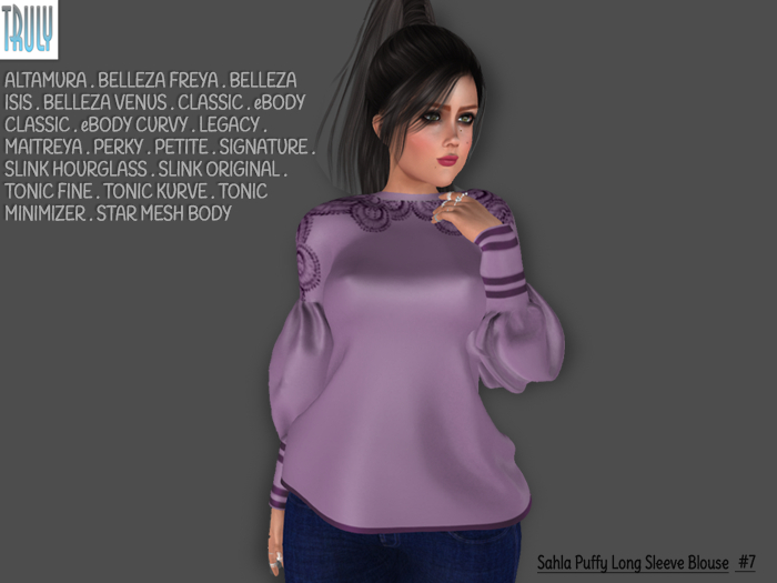 TRULY Sahla Puffy Long Sleeve Blouse #2