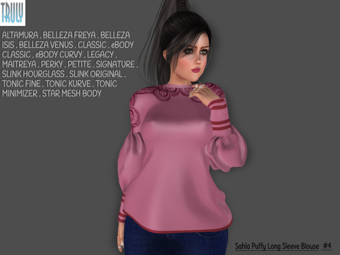 TRULY Sahla Puffy Long Sleeve Blouse #4