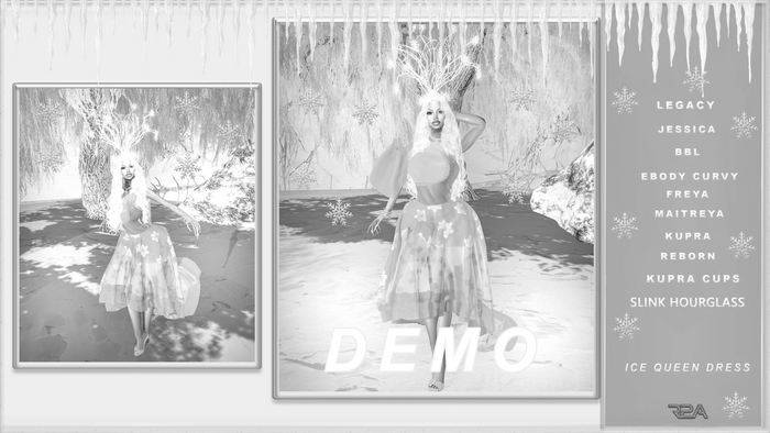 R2A-ICE QUEEN DRESS DEMO