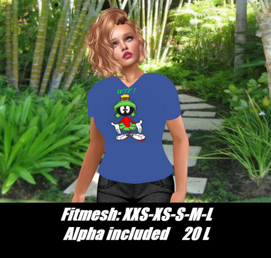 Marvin-WTF!-Ladies V-neck T-shirt