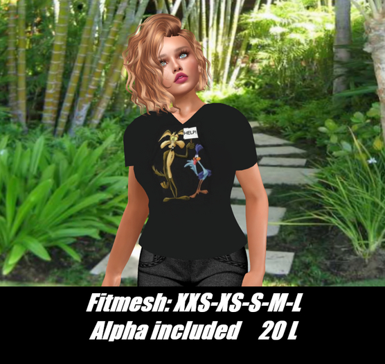 Help!-Ladies V-neck T-shirt