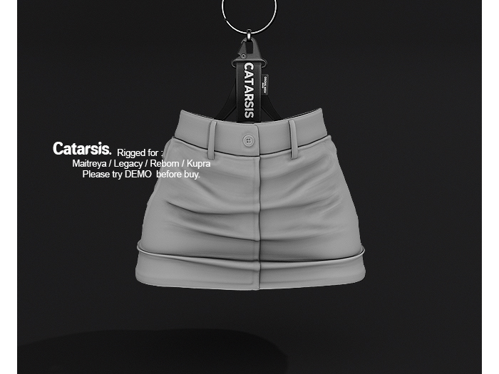CATARSIS - EFECTO Skirt - GRIS