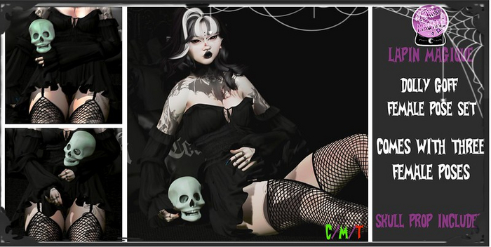 [LMS] Dolly Goth Female Pose Set + Prop