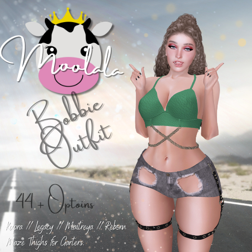 ~*Moolala*~ Bobbie Short and Top Set {Attach Me}
