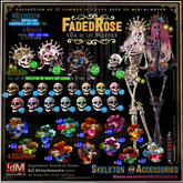 13 !dM FadedRose **POISON** Skeleton (BOX)