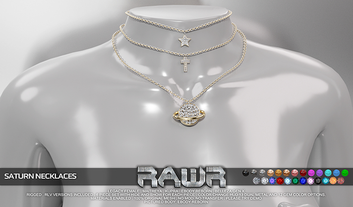 RAWR! Saturn Necklaces DEMO (add me)