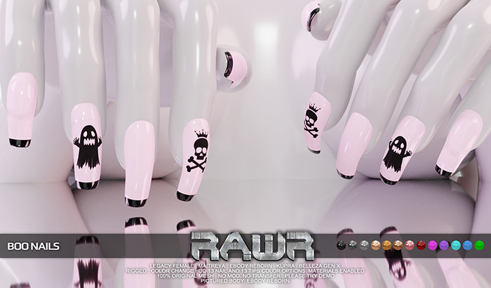 RAWR! Boo Nails DEMO (add me)