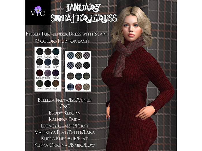 ViO JANUARY WOMENS SWEATER DRESS